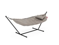 Fatboy Headdemock Superb Deluxe, Grau-Taupe/Schwarz -Urban Im Freien FATBOY headdemock superb sunbrella grey taupe rack anthracite 4
