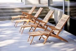 Flip Liegestuhl, Teakholz -Urban Im Freien Flip deck chair 2