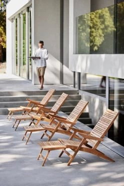 Flip Liegestuhl, Teakholz -Urban Im Freien Flip deck chair 5