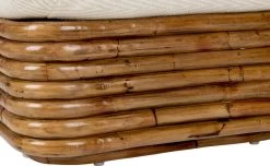 Gubi Bohemian 72 Loungesessel, Rattan – Chevron FR 002 -Urban Im Freien Gubi 10106454 DTL2 Bohemian 72 Lounge Chair Fully Upholstered Dedar Cheveron Chenille Special 002