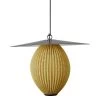 Gubi Satellite Outdoor Pendelleuchte, 27 cm, Schwarz - Senfgold -Urban Im Freien Gubi 2023 FRT Satelite Pendant 7 Mustard Gold Semi Matt
