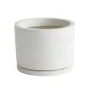 Hay Plant Pot Mit Untersetzer, L, Weiß 2 Hay Plant Pot Mit Untersetzer, L, Weiß -Urban Im Freien HA541432 HAY Plant Pot with Saucer L white kb