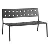 Hay Balcony Loungebank, 113,5 x 69 cm, Anthrazit -Urban Im Freien HAY Balcony Lounge Bench 1135 anthracite powder coated steel 02