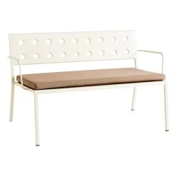 Hay Sitzkissen Für Balcony Lounge Bank, Beige Yeast 10 Hay Sitzkissen Für Balcony Lounge Bank, Beige Yeast -Urban Im Freien HAY Balcony Lounge Bench Cushion beige yeast textile Balcony Lounge Bench w arm chalk beige powder coated steel 1
