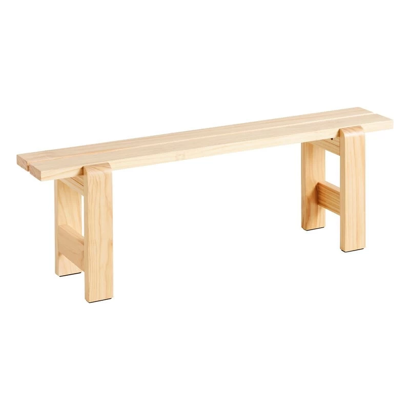 Hay Weekday Bank, 140 x 23 cm, Lackiertes Kiefernholz