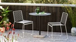 Hay Tisch Terrazzo, 70 Cm, Grau -Urban Im Freien Hee Dining Chair white Terrazzo Table Round anthracite tabletop grey base Jug L green