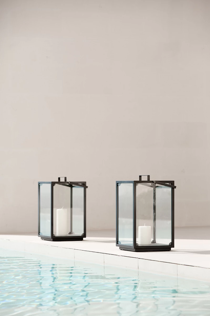 Lighthouse Laterne, Groß, Dunkelgrau 4 Lighthouse Laterne, Groß, Dunkelgrau – Bild 2