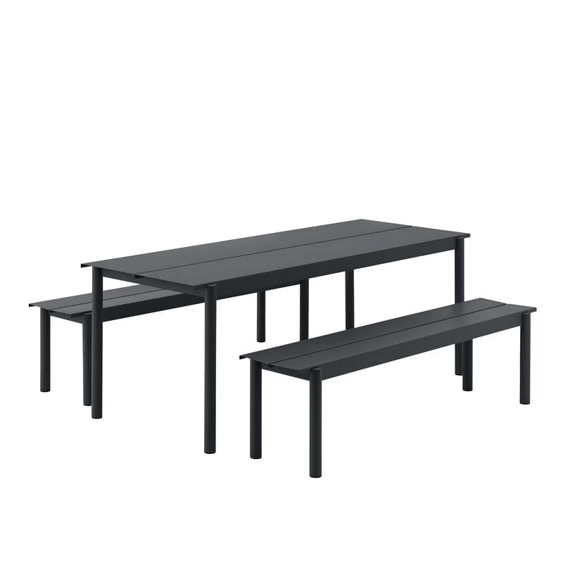 Muuto Linear Steel Tisch, 200 X 75 Cm, Schwarz 4 Muuto Linear Steel Tisch, 200 X 75 Cm, Schwarz – Bild 2