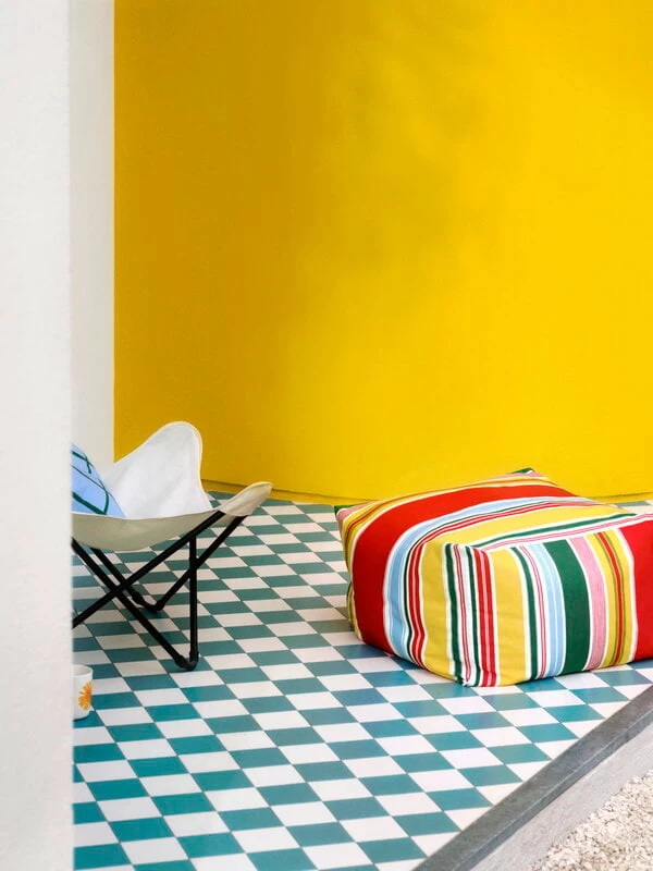 Marimekko Tiiliskivi Kissenbezug 50 X 50 cm, Hellblau - Grün 4 Marimekko Tiiliskivi Kissenbezug 50 X 50 cm, Hellblau - Grün – Bild 2