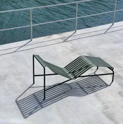 Hay Palissade Chaiselongue, Olivgrün -Urban Im Freien Palissade Chaise Longue olive
