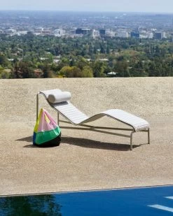 Hay Palissade Chaiselongue, Himmelgrau -Urban Im Freien Palissade Chaise Longue sky grey Pailssade Quilted Cushion sky grey Palissade Headrest sky grey Six colour Bag L No 8