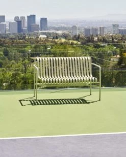 Hay Esszimmerbank Palissade, Himmelgrau -Urban Im Freien Palissade Dining Bench sky grey 01