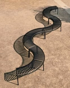 Hay Palissade Park Bank, Anthrazit -Urban Im Freien Palissade Park Bench anthracite