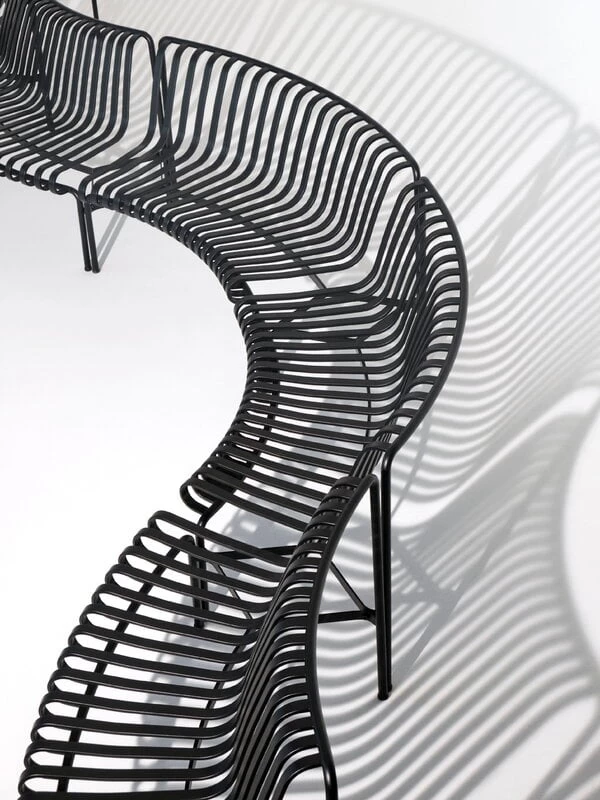 Hay Palissade Park Sitzbank, Innen/außen, 2er-Set, Himmelgrau 5 Hay Palissade Park Sitzbank, Innen/außen, 2er-Set, Himmelgrau – Bild 3