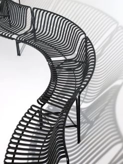 Hay Palissade Park Sitzbank-Erweiterung, Innen, Anthrazit -Urban Im Freien Palissade Park Dining Bench In Out anthracite 05 6