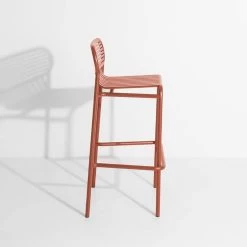 Week-end Hoher Hocker, Terracotta -Urban Im Freien Petite Friture M0740913 week end high stool terracotta PF 1