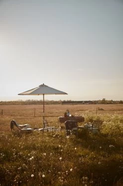 Skagerak Messina Sonnenschirm ø 270 Cm, Gestreift, Blau – Weiß -Urban Im Freien S1910100 Messina Umbrella 10 1 M