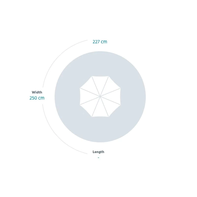 Shadoo Sonnenschirm, Lehmgrau 4 Shadoo Sonnenschirm, Lehmgrau – Bild 2