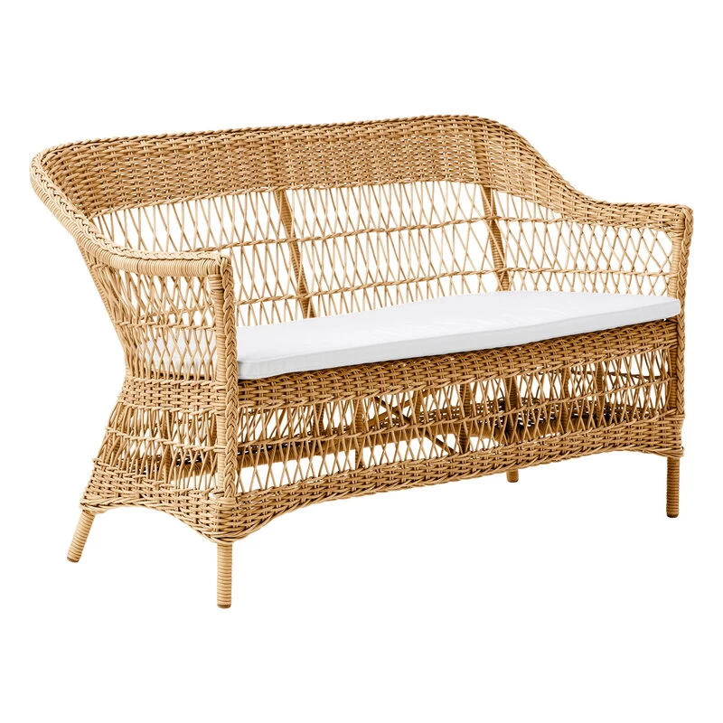 Charlot 2-Sitzer-Sofa, Natur – Weiß 3 Charlot 2-Sitzer-Sofa, Natur – Weiß