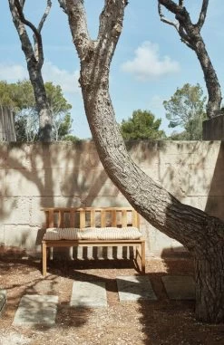 Skagerak Barriere Outdoor Cushion, 125 X 43 Cm, Golden Yellow Stripe -Urban Im Freien Skagerak 1960967 1350600 Barriere Cushion Plank Bench M