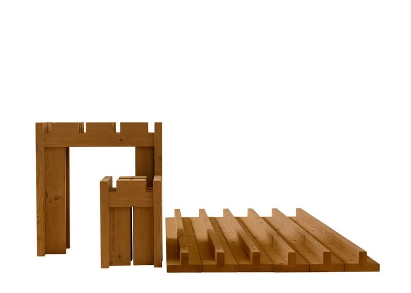 013 Osa Außenbank, 182 Cm, Kiefer 4 013 Osa Außenbank, 182 Cm, Kiefer – Bild 2