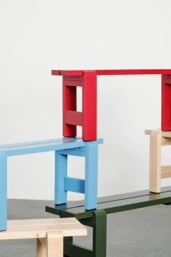 Hay Weekday Bank, 111 x 23 cm, Weinrot -Urban Im Freien Weekday Bench family detail 1