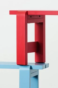 Hay Weekday Bank, 111 x 23 cm, Azurblau -Urban Im Freien Weekday Bench wine red azure blue wb lacquer pinewood