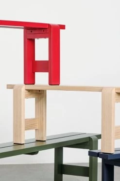 Hay Weekday Bank, 111 x 23 cm, Lackiertes Kiefernholz 12 Hay Weekday Bank, 111 x 23 cm, Lackiertes Kiefernholz -Urban Im Freien Weekday Bench wine red olive wb lacquer pinewood 1