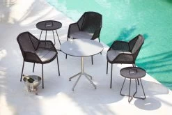 Sitzkissen Für Breeze Stapelbaren Esszimmerstuhl, Taupe -Urban Im Freien breeze stackable avenue ind