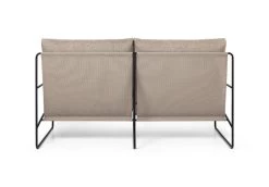 Ferm LIVING Desert 2-Sitzer-Sofa, Schwarz - Dunkles Sandbeige, Dolce -Urban Im Freien fermLIVING SS22 DesertSofa 2seater BlackDarkSand 1104265434 pack 3