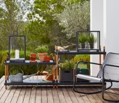 Frame Regal, Hoch, Teakholz – Aluminium -Urban Im Freien frame 22 F 1